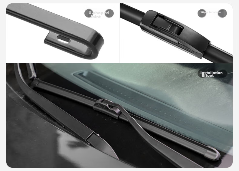 Deyun Dongfeng Citroen C3XR Windshield Wiper, Original Factory Parts, Boneless Rubber Strip, C3-XR Car Front Wiper Blade 5