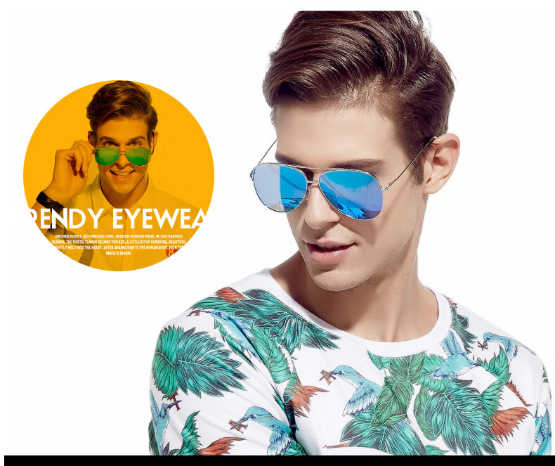 VEGOOS Men's Classic Aviator Frog Sunglasses Stylish Driving Sun Protection UV Sunglasses Gift 3107 8