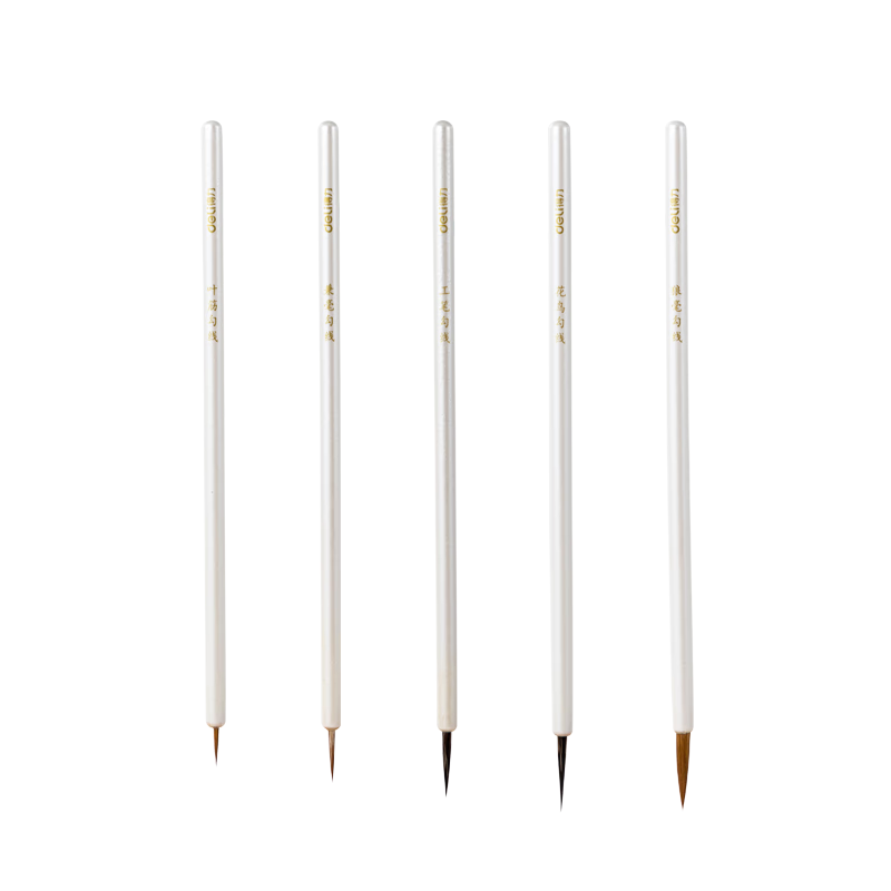 Deli Calligraphy Brush Set for Beginners, 5 Brushes Including Mixed And Wolf Hair, Children's Art Drawing Outlining Pen, Student Calligraphy And Chinese Painting Special Gift, Back-To Stationery Supplies