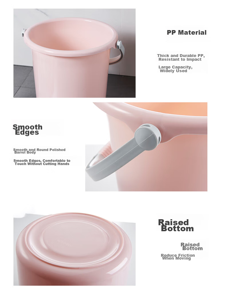 MR Mop Bucket, 15L Rectangular Mop Bucket, Plastic Water Bucket, Portable Large Capacity Cleaning Bucket, Random Color 6