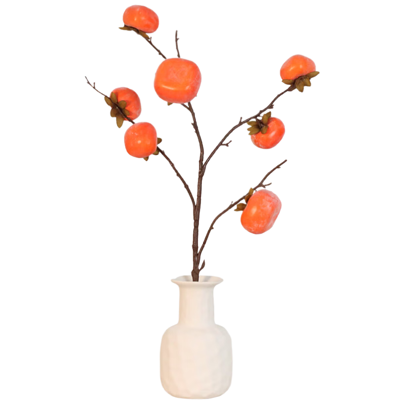 Shengshitaibao Vase Set, Flower Arrangement Ornament, Housewarming Decoration, Living Room Artificial Flowers, Everything Goes Well + Round Vase