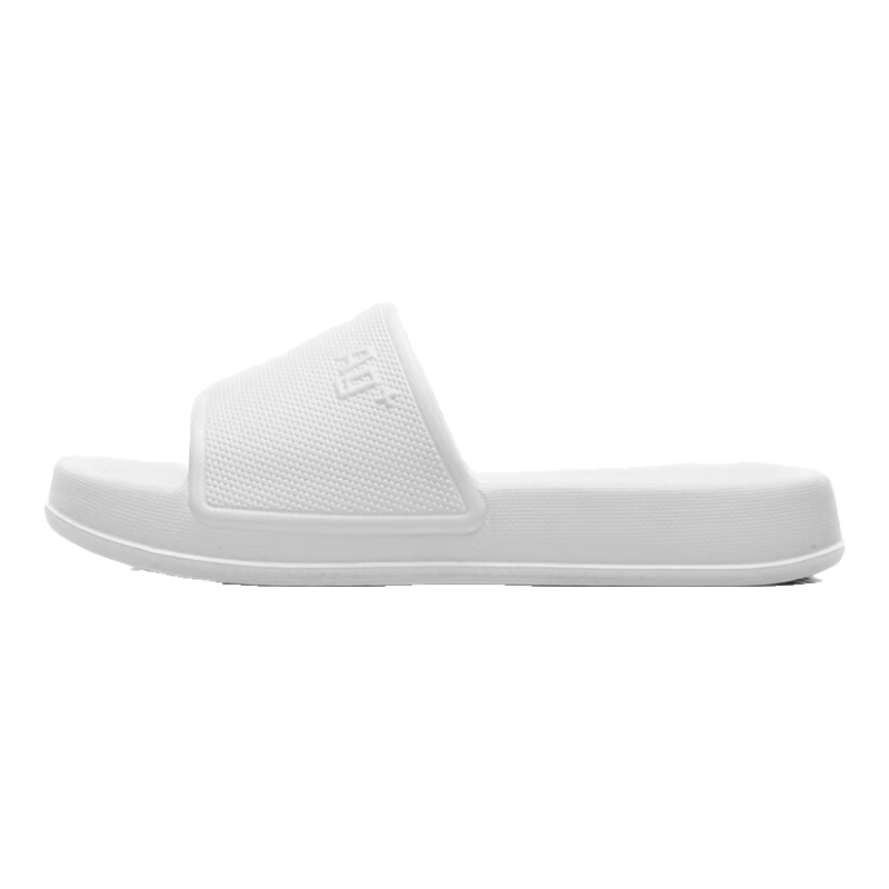 GUOLUOFEI Ag Antibacterial Slippers for Men And Women, Summer Stepping-In Feeling Couple Bathroom Shower Outdoor Sandals, White, Size 44-45