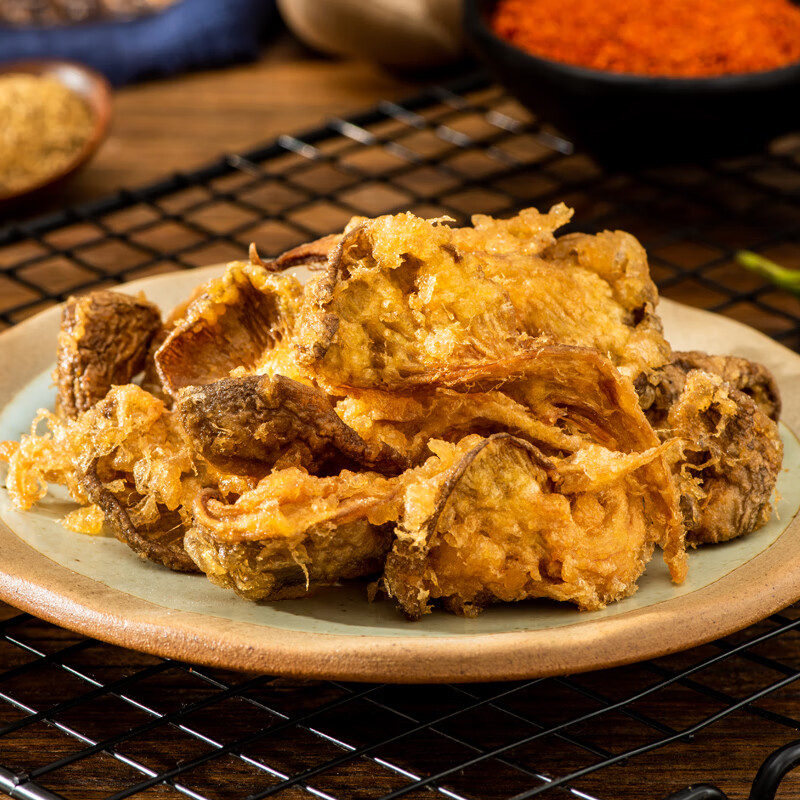 美好 酥炸平菇2斤装1kg 预制菜快手菜半成品菜油炸小吃 空气炸锅食材