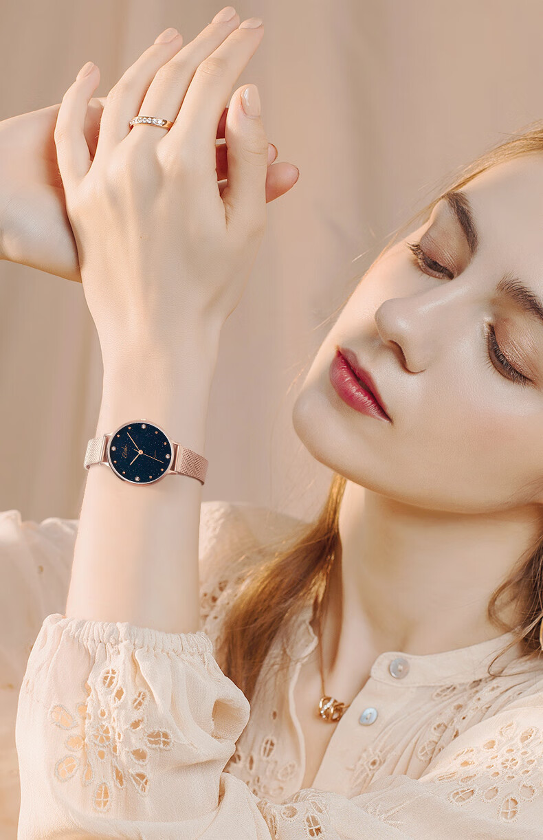 EBOHR Women's Watch, Kanaman Starry Sky Braided Quartz Ladies' Watch Gift Box Birthday Holiday Gift 51500221 1