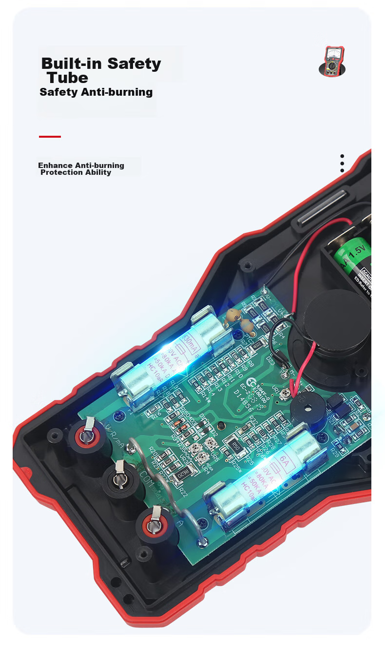 DELIXI ELECTRIC Analog Multimeter, High-Precision, Intelligent Burn Protection, for Home And Electrical Use, Continuity Test, DEM45 11