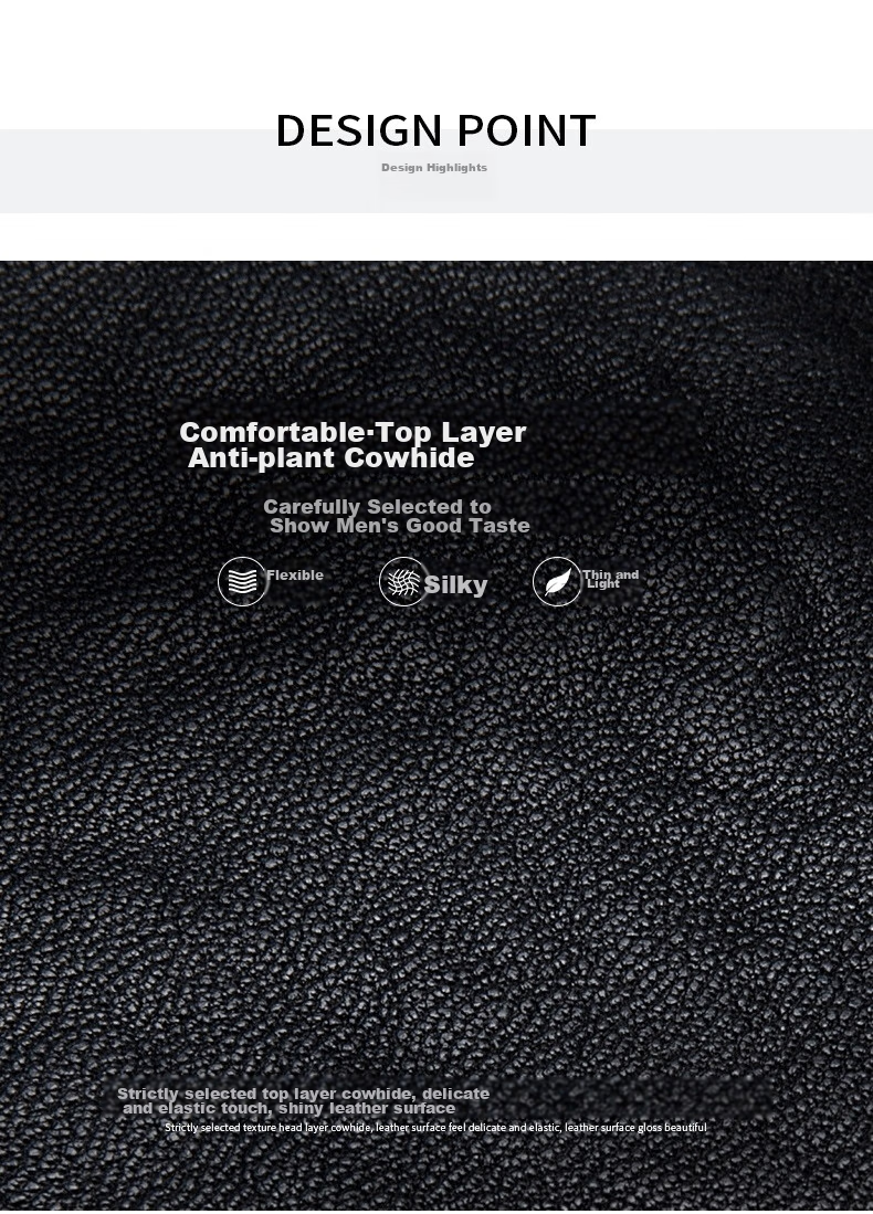 Meizhouyeniou Men's Long Wallet, Genuine Leather Business Casual Deer Head Logo Multifunctional Purse, Birthday Gift for Boyfriend 4