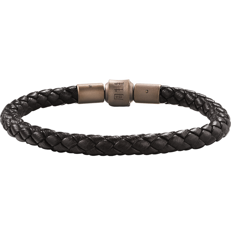 CHOW SANG SANG [Chousangsang] Charme Bead Bracelet with 5mm Thick Cord, Lucky Bead Leather Cord BB21