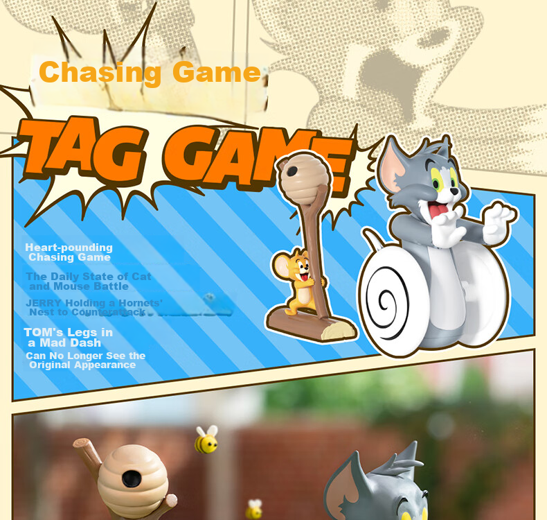 52TOYS TOM&JERRY Cat And Mouse Battle Blind Box Toy Set, 8 Pieces in Total, National Day Gift 15