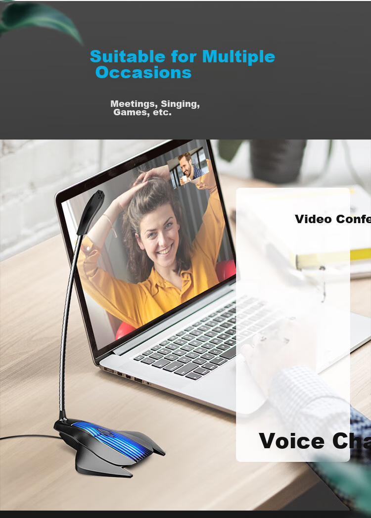 SAST OK-63 Computer Microphone, Gaming Voice Desktop Conference Host Live Streaming PUBG Compatible with Desktop Computers And Laptops, Condenser Mic USB Versio 10