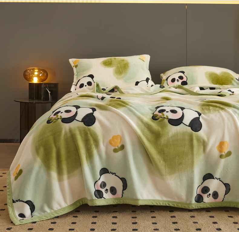 Hengyuanxiang Coral Fleece Blanket, Nap Office Throw, Bed Use Thick Winter Bed Sheet, Single Milk Flannel Small Blanket 12