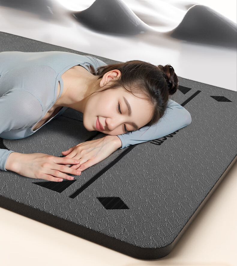 XTEP Ab Wheel Specialized Pad, Kneeling Pad, Ab Wheel Yoga Mat for Men And Women, Fitness Equipment, Exercise Abdominal Thickened Non-Slip Mat, Gray 28