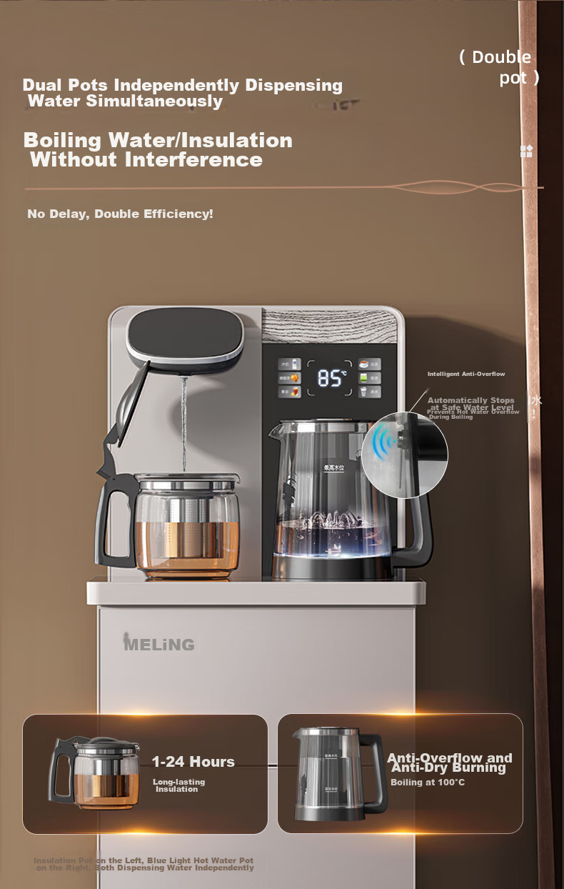 MeiLing Tea Bar Machine, Home Smart Voice-Controlled Multifunctional Remote Control Large Screen Upright Bottom-Placed Cooling And Heating One-Key Temperature Selection Water Dispenser, Cold And Hot Model MY-C575B (Shachu Mi) 7