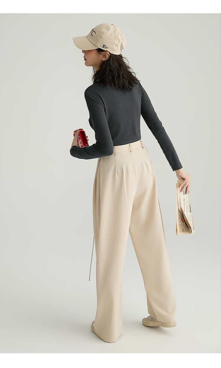 Dme [Soft And Comfortable Inner Layer] Spring And Autumn Versatile Round Neck Base Shirt for Wome 33