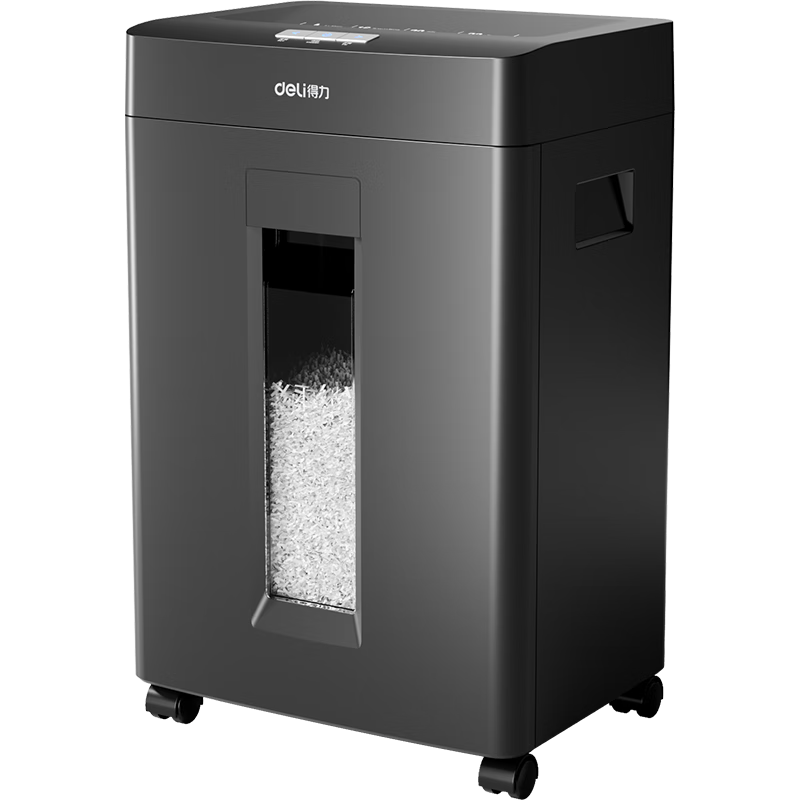 Deli Shredder, 16 Sheets Per Pass, 20 Minutes Continuous Shredding, Level 4 Security, Large Powerful Office-Specific Paper Shredder, 23L Capacity, Can Shred Staples, GA310