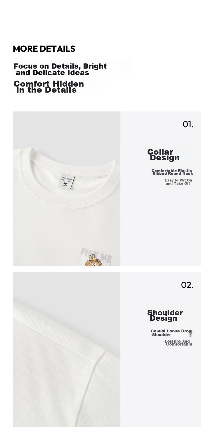 Semir [Colorful Cool-Touch T-Shirt] Women's Short-Sleeve Mid-Length Loose Comfortable Embroidered Top 109324100007 24
