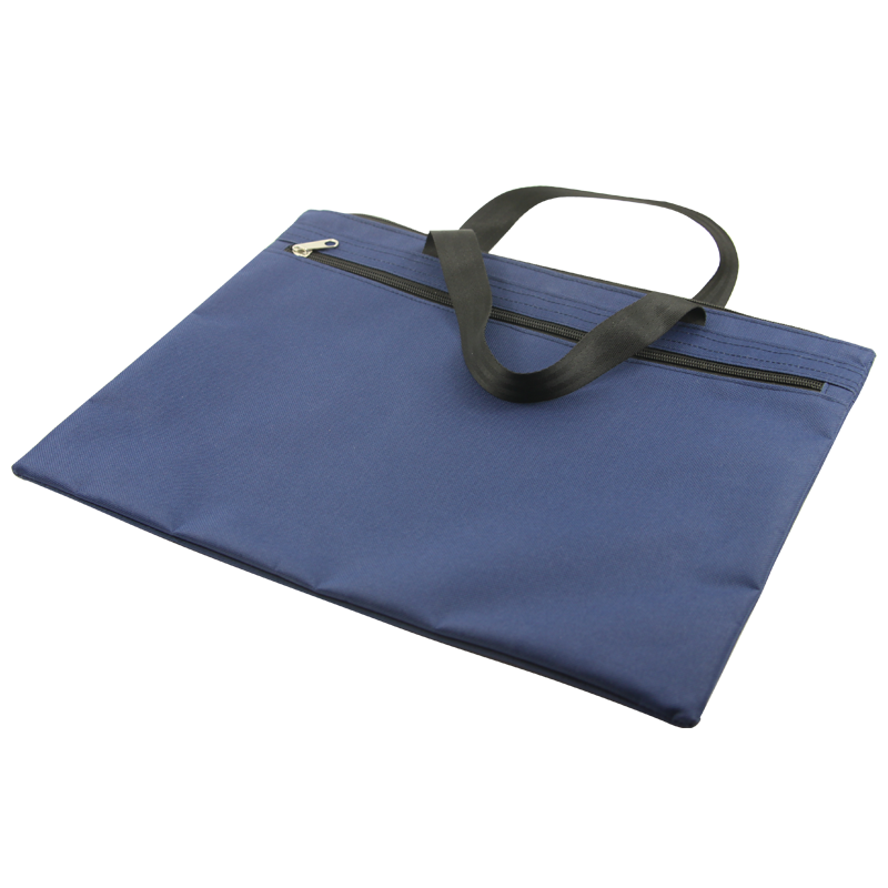 TANGO Office Handbag/conference Bag/business Bag/document Bag/laptop Bag/briefcase, Business Zipper Storage Horizontal Canvas Oxford Fabric, Blue 9096
