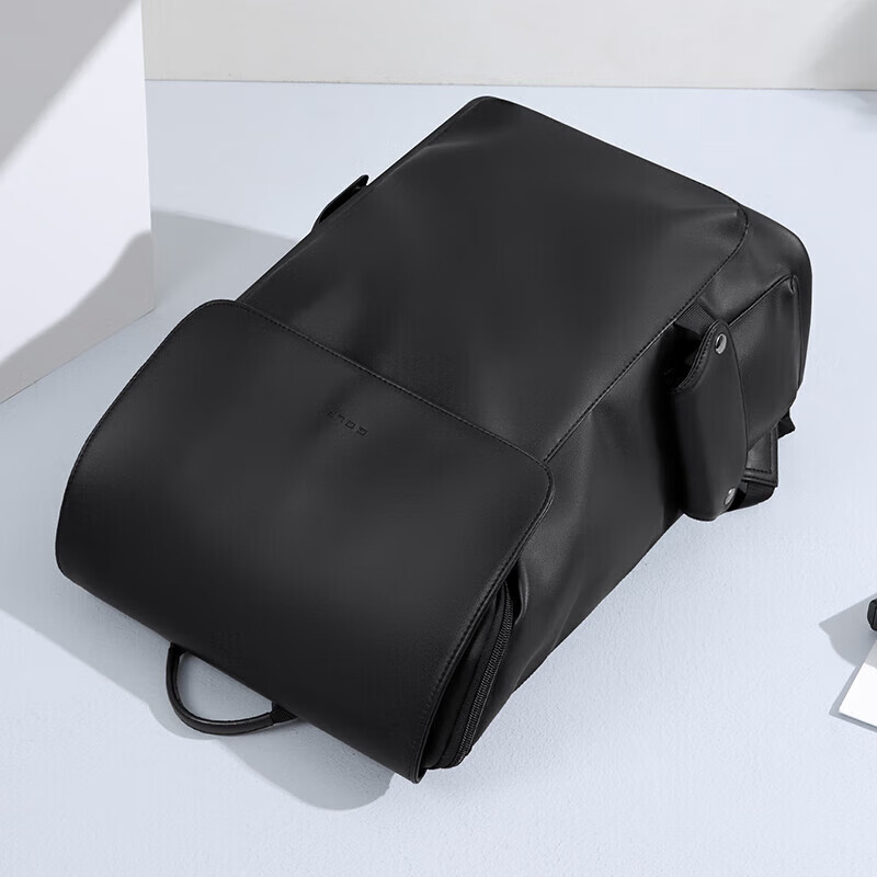 GOLF Backpack for Men, Casual Soft Leather Backpack, Laptop Bag for Students, Flip-Top Travel Outdoor Business Sports Backpack