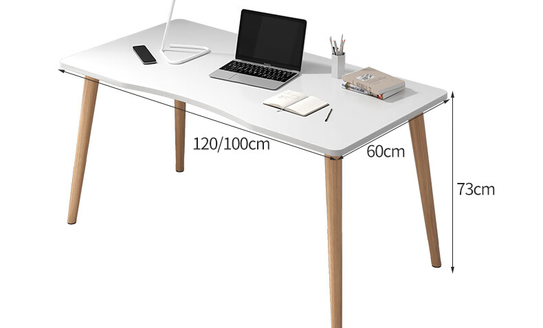 XIAOJIANGCAI Computer Desk, Desktop Laptop Simple Study Table, Home Office Workstation for Bedroom And Study Room 5