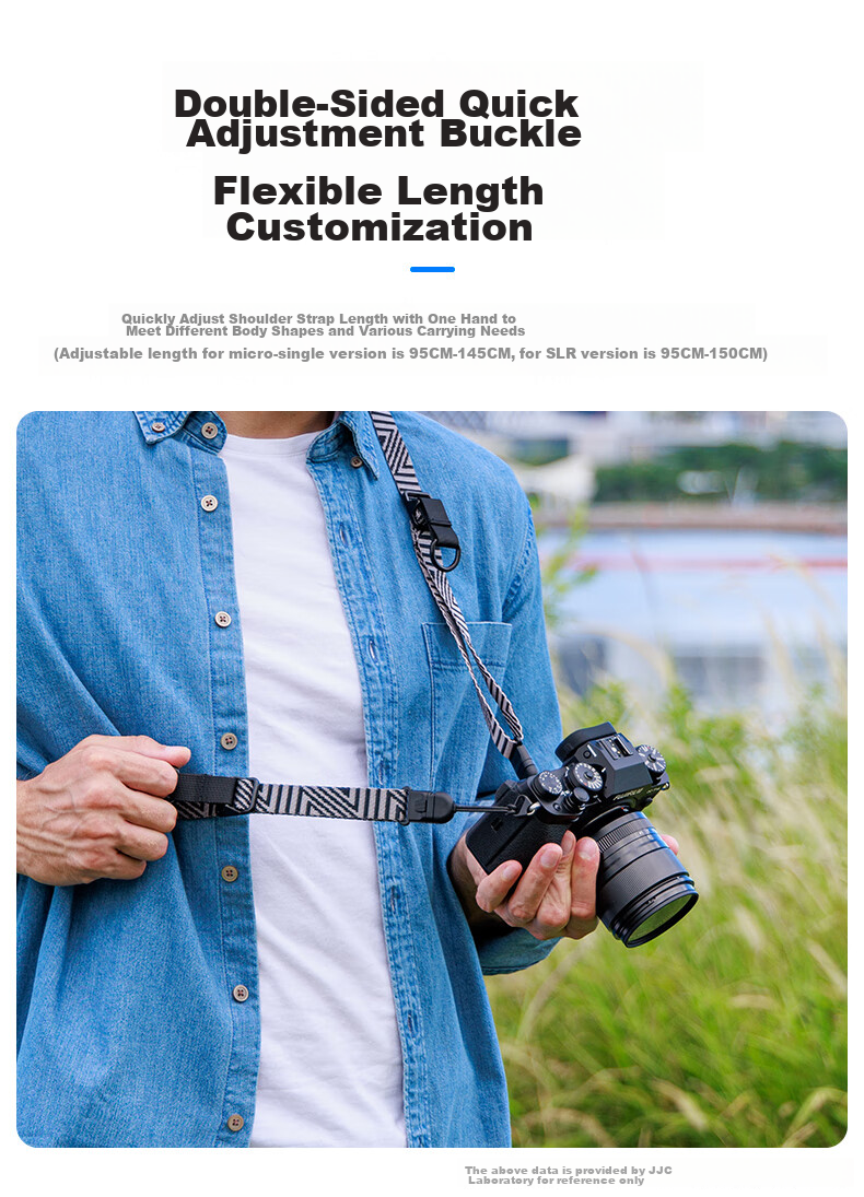 JJC Camera Shoulder Strap, Strap, Lanyard, Quick-Release for DSLR Cameras, Can Be Worn Over Neck Or Crossbody, Suitable for Canon, Nikon, Sony, Fuji (Random Old Or New Version) 9