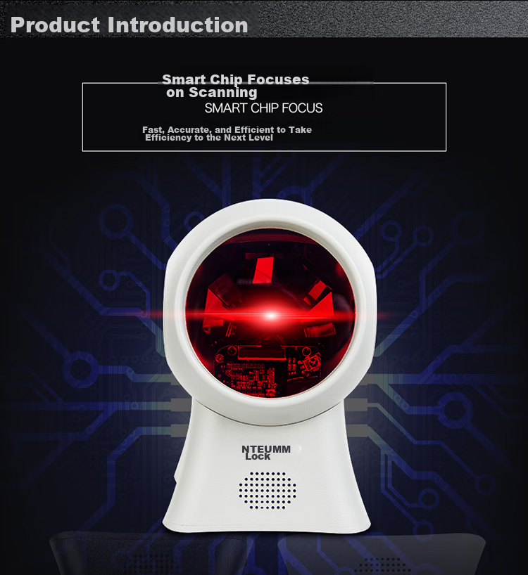 NTEUMM QR Code Scanner for Inventory, Supermarket Cashier Scanner, Electronic Medical Insurance And Pharmaceutical Traceability Payment Scanning Box Platform Scanner A5 3