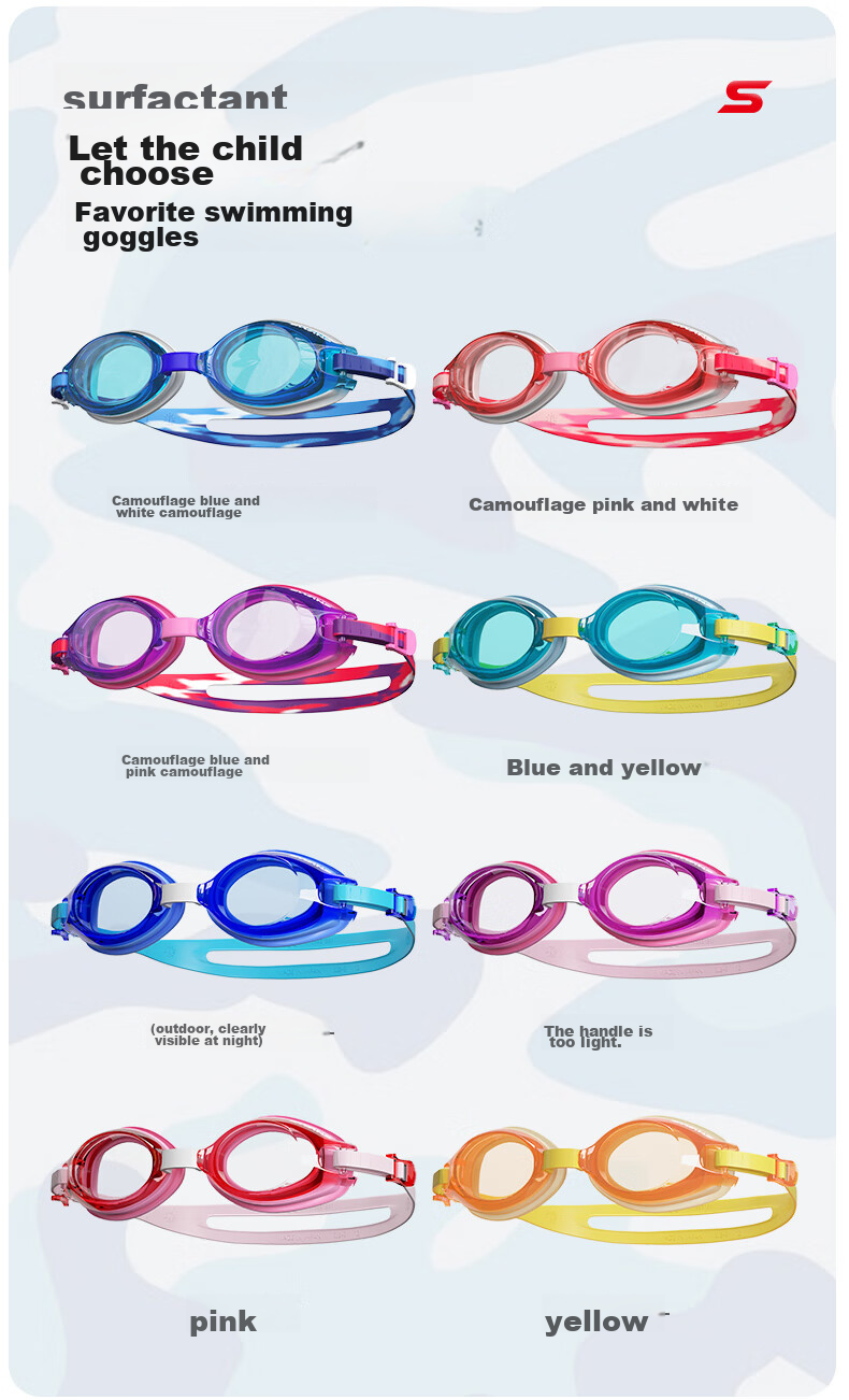SWANS Children's Swimming Goggles, Imported from Japan, Waterproof And Anti-Fog for Boys And Girls, High-Definition for Older Kids, Diving Swimming Glasses, Pink-Purple Gradient 11