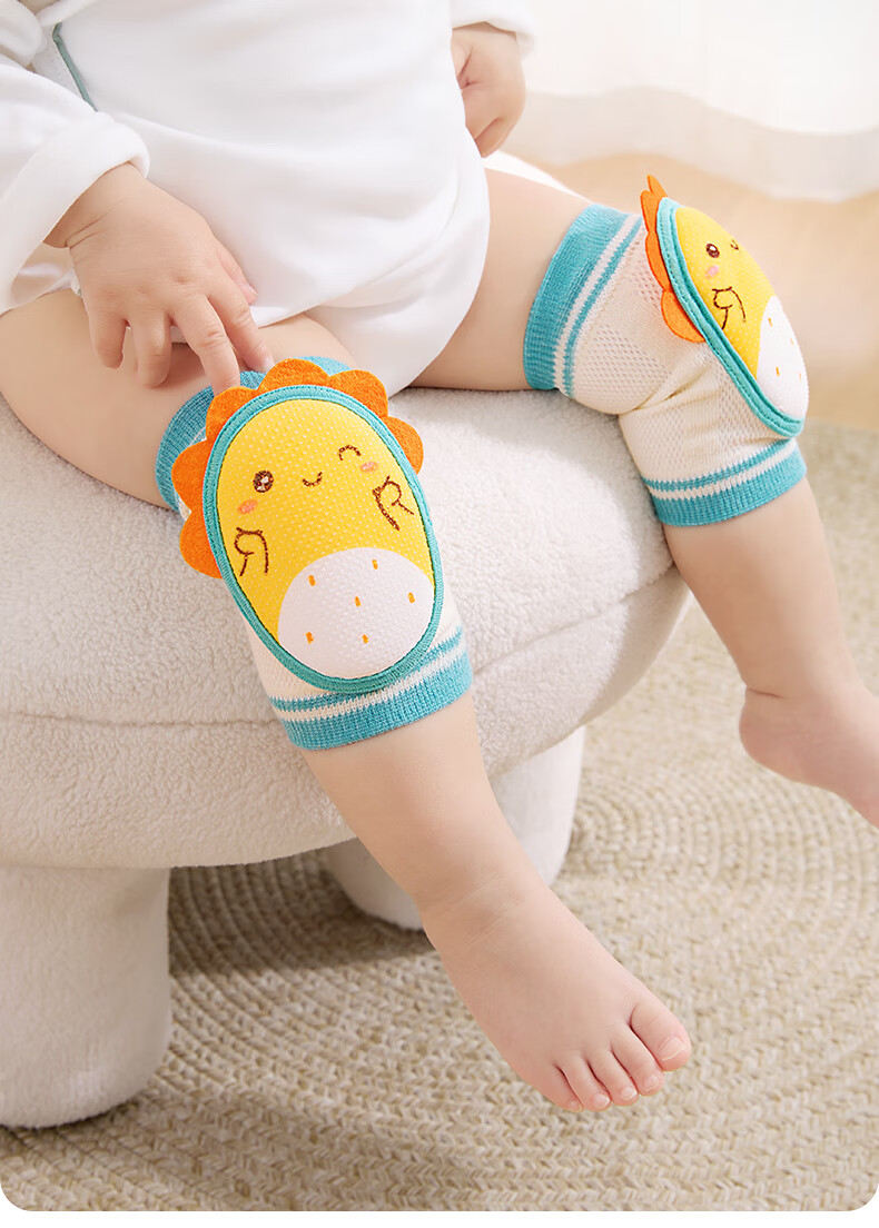 Betis Baby Knee Pads Thin Breathable Crawling Walking Anti-Fall Knee Protectors for Children Penguin + Falon 1