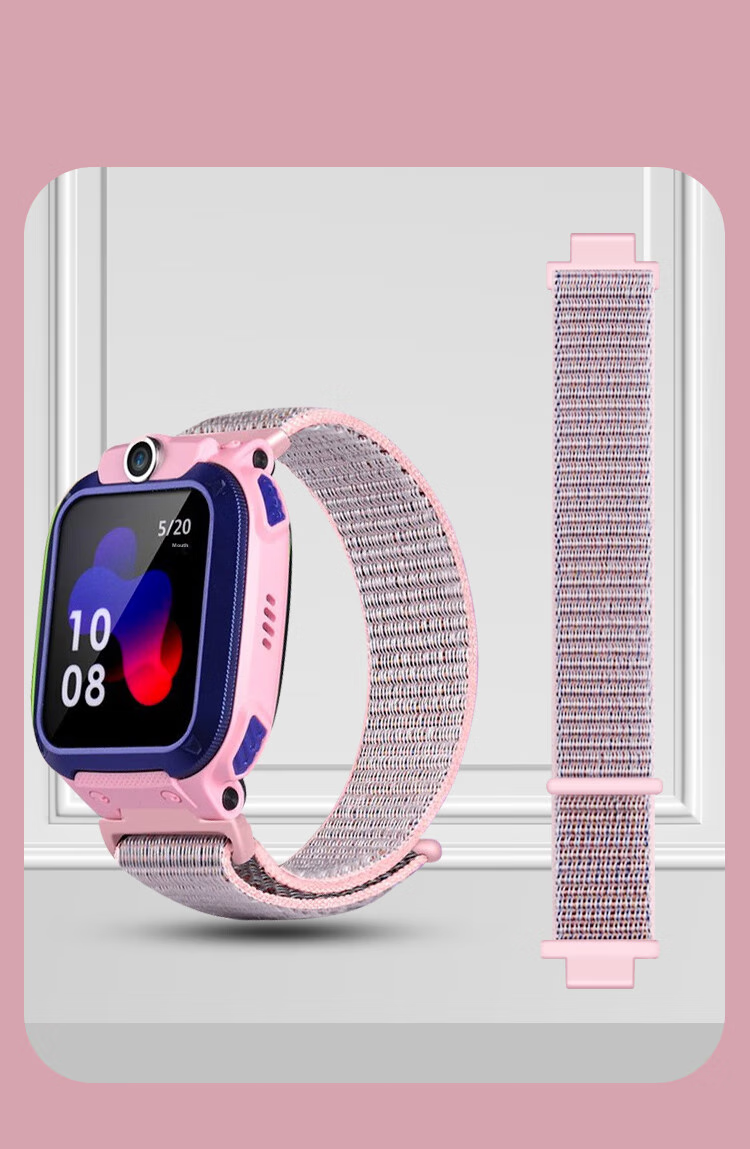 Freeson Nylon Braided Watch Strap Compatible with Xiaotiancai Children's Smartwatch Z10, Z9/Q2A/D3 And Other Z Series/Q/D/Y Series Smartwatches [Screw Rod And Nut Set] Blue 8