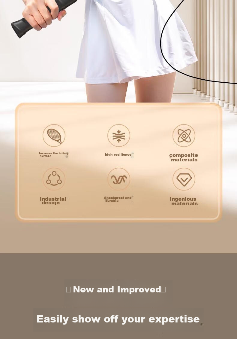 BOSHUJIAN Tennis Rebound Trainer for Parent-Child And Adult Use, Self-Playing Tennis Device, Adult Single Racket 2