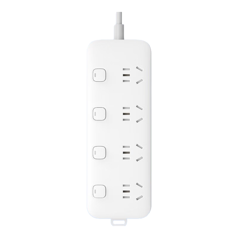 MI Power Strip (4 Outlets with 4 Independent Switches), 1.8 Meters Long, Suitable for MI 17 MI Electric Heater/Hot Water Heater/Electric Blanket