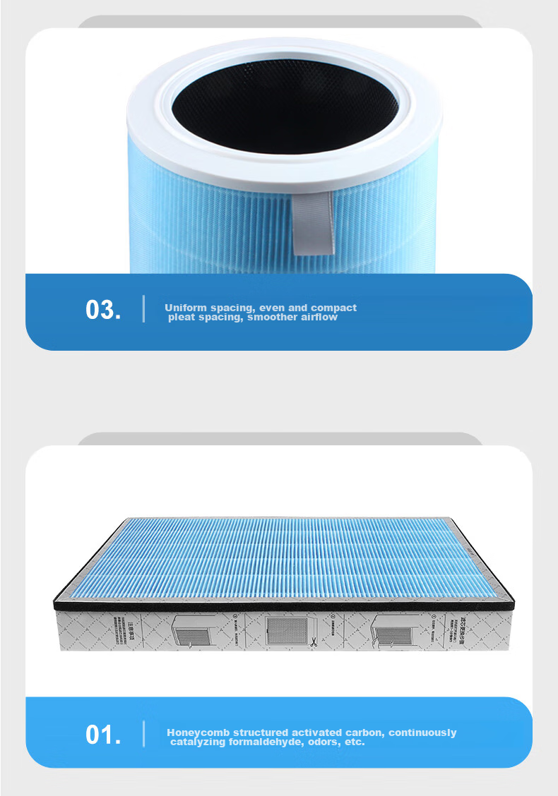KISSAIR Compatible Filter Cartridge for Xiaomi (MI) Mijia Air Purifier MAX/4MAX/MAX Enhanced Version/AC-M21 AC-M5 PM2.5 Formaldehyde And Particulate Matter Removal 13