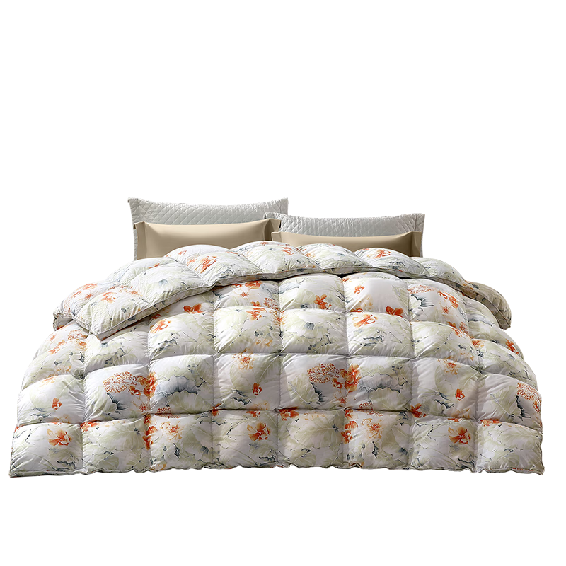 FUANNA High-End Down Comforter, 95% White Goose down Duvet, Winter Double Antibacterial Thick Quilt, 1100g Filling, 230×229cm