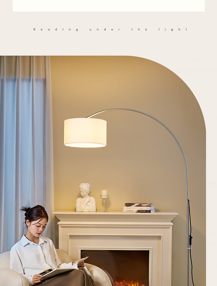 Paulmann P German Paulmann Living Room Fishing Floor Lamp Decorative Warm Yellow Soft Light Vintage Style for Living Room Bedroom 8