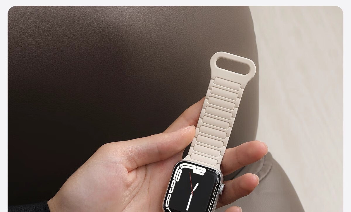 Watchbond Compatible with Apple S12 Watch Band, IWatch S11/s10/9/8 Strap, Upgraded Silicone Magnetic Loop, Ultra4/3/2 Watch Band, 49mm Men's Starlight Strap 24