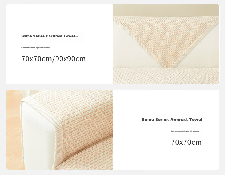 CHERISHES LIFE Sofa Cushion, All-Season Luxury Leather Sofa Cover, Chenille, 2026 Best-Selling Non-Slip Throw Blanket, 90*90cm 13