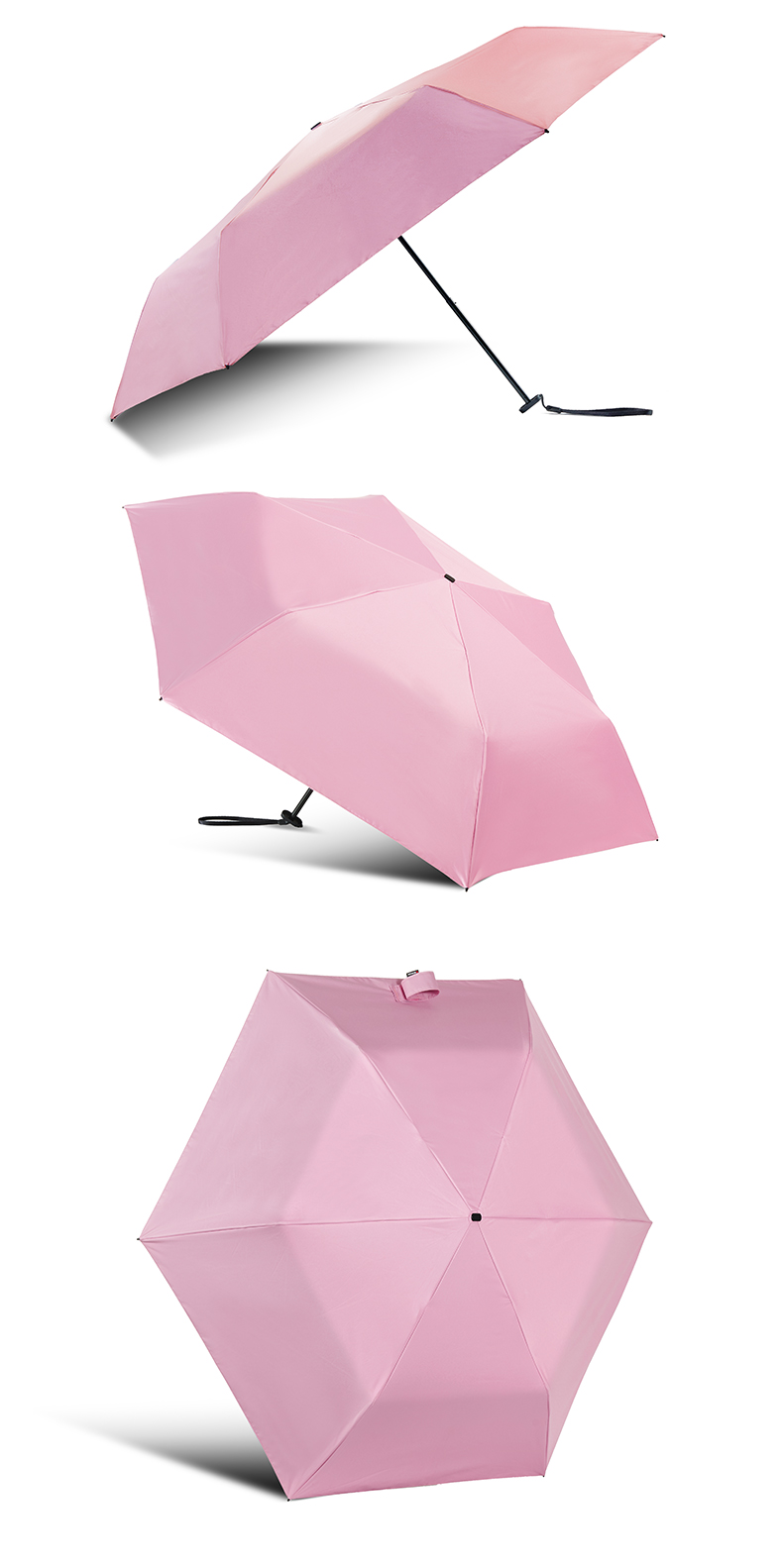 Knirps German Sun Umbrella, UV Protection, Rain And Shine Umbrella, Tri-Fold Sunshade, Ultra-Lightweight Portable, Women's Gift 15