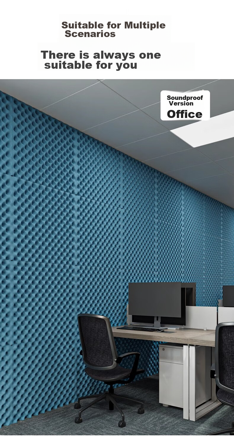 Xuanjiamaier Soundproofing Cotton, Self-Adhesive Sound-Absorbing Cotton for Walls, Indoor Soundproofing Panels, Doors And Windows, Bedroom, KTV Soundproofing Cotton Sponge 11