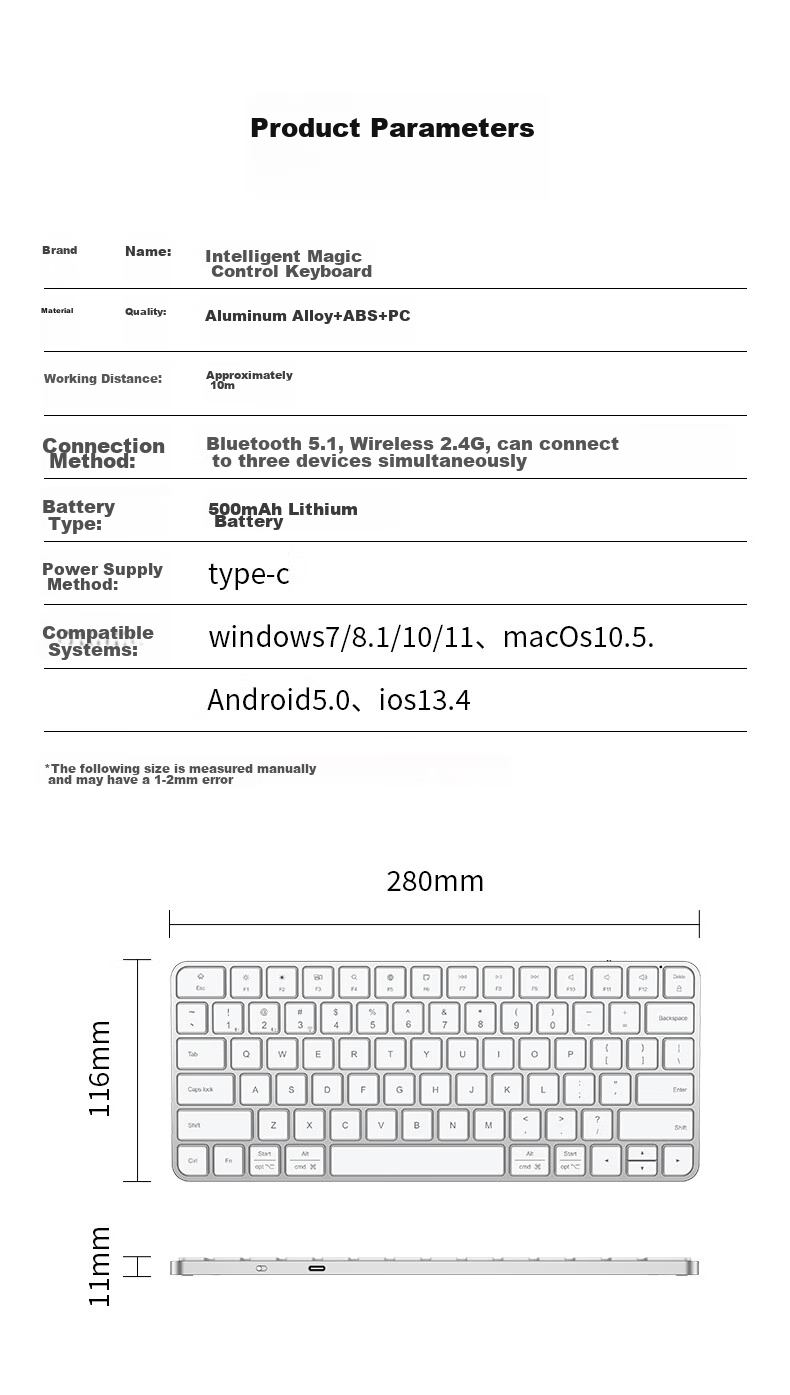 Bkayp Apple MacBook IPad Mouse, Miao Kong Wireless Bluetooth Touch, 60-Day Battery Life, 3C Certified Battery, Office Quiet Charging 21