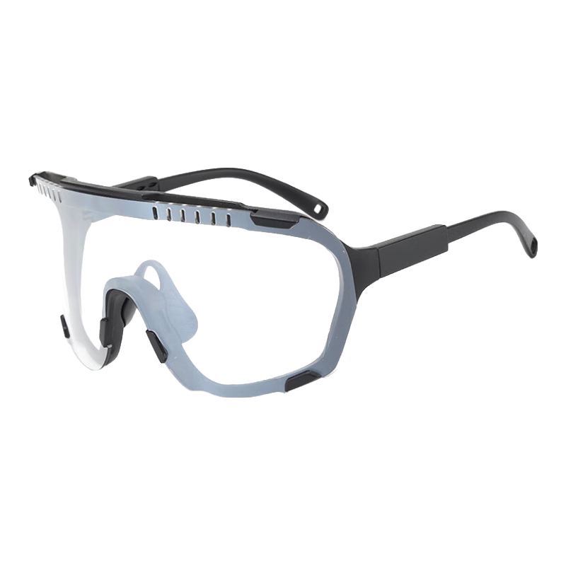 LOVECRAFT Photochromic Cycling Glasses for Day And Night Use 009195-Sand Black Photochromic Red Mercury, Windproof Hiking Sunglasses Goggles