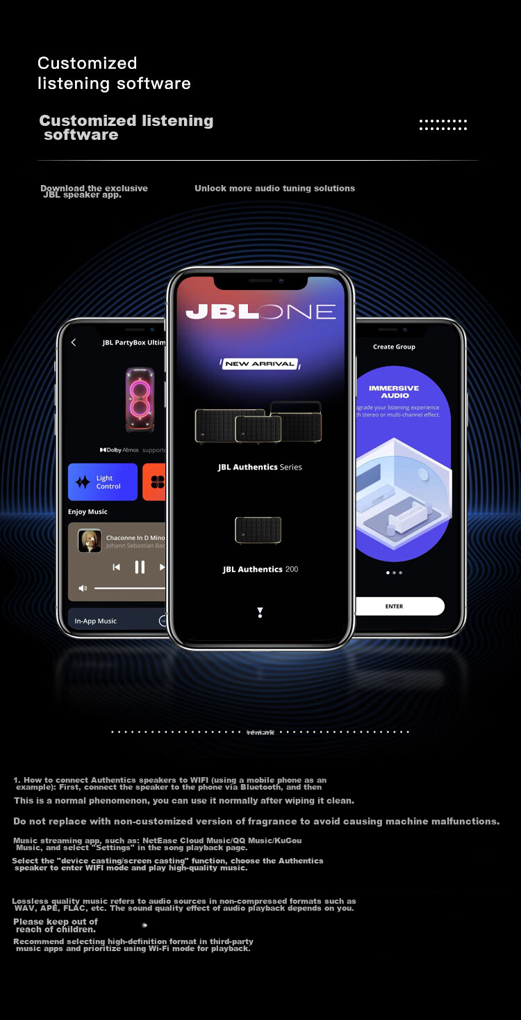 JBL [80th Anniversary Premium Gift Box] Music Heritage A200 Platinum Edition, WiFi Bluetooth Speaker, Computer Desktop Indoor Speaker, Graduation Gift for Men And Women, White 8