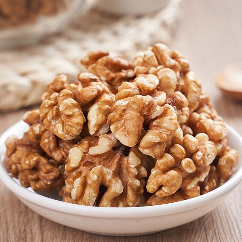 百历坚 罐装核桃仁500g 孕妇儿童休闲零食 每日坚果炒货 新疆纸皮核桃仁