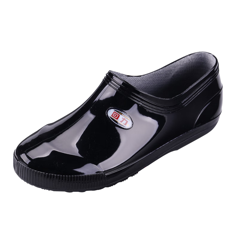 Huili Rain Boots for Men And Women, Low-Top Non-Slip Rain Boots, Fashionable Outdoor Waterproof Shoes, Comfortable Overshoes, Rubber Shoes, Black, Size 39