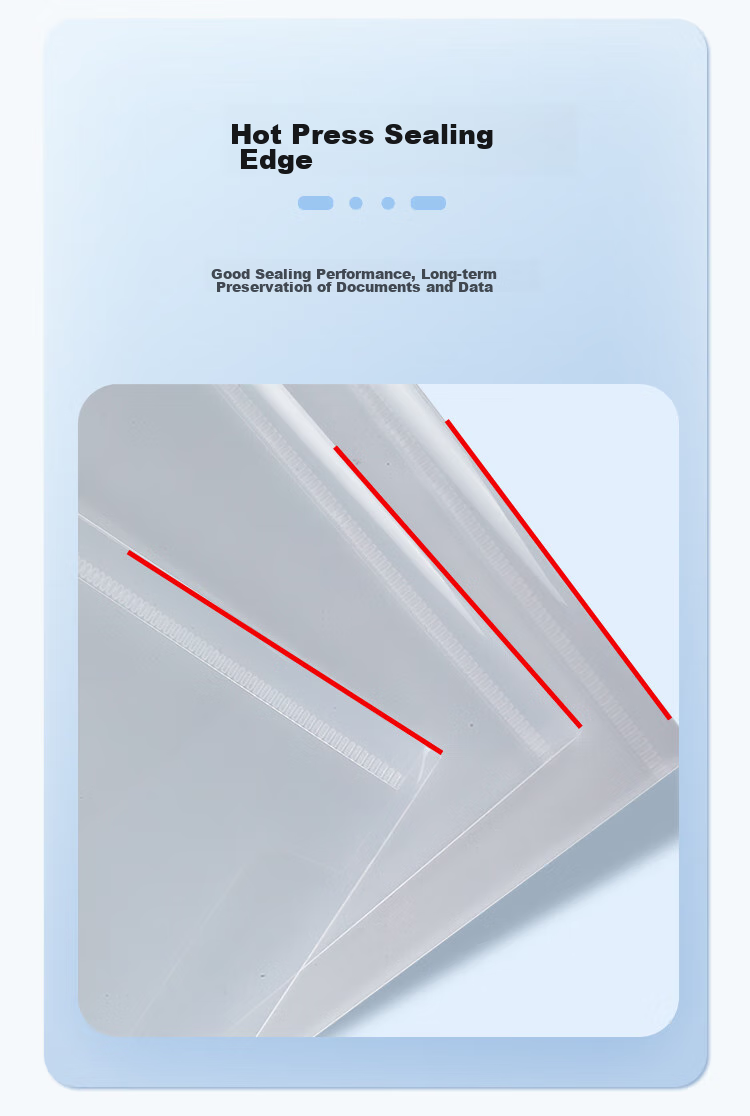 TANGO Office Button File Folders, Transparent Document Storage, 12-Pack, Study Material Organizer, Financial Waterproof Pouches, Contract And Invoice Holder, Office Stationery Supplies 5