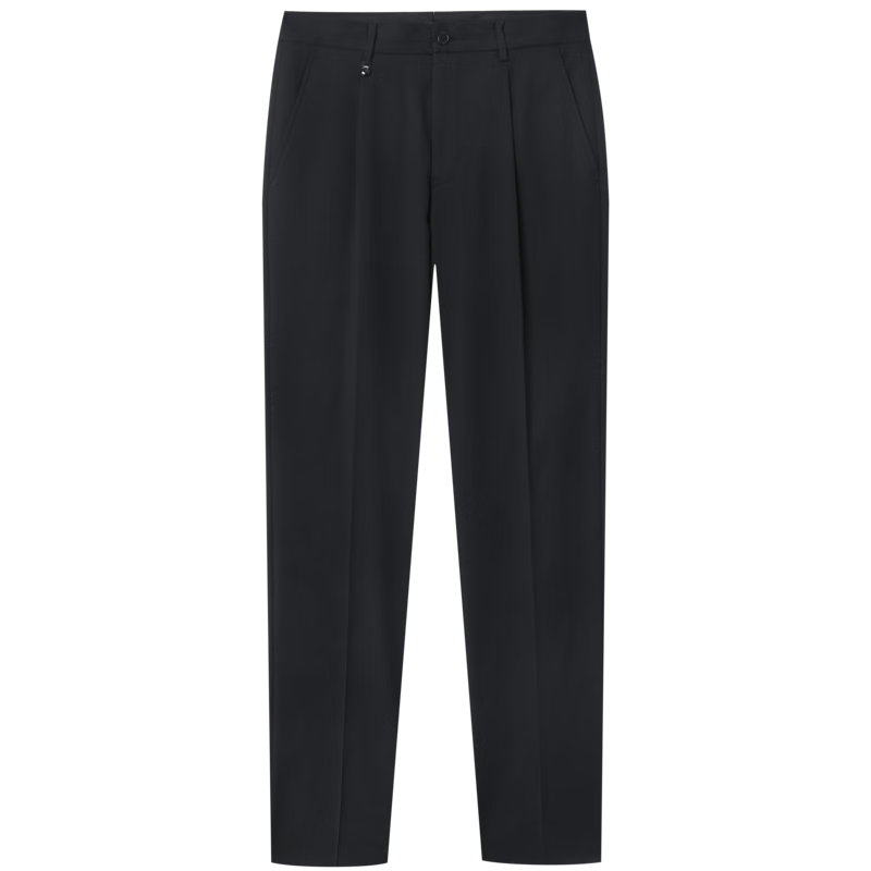 Goldlion Thickened Autumn Winter Men's Straight Business Dress Pants Black 33