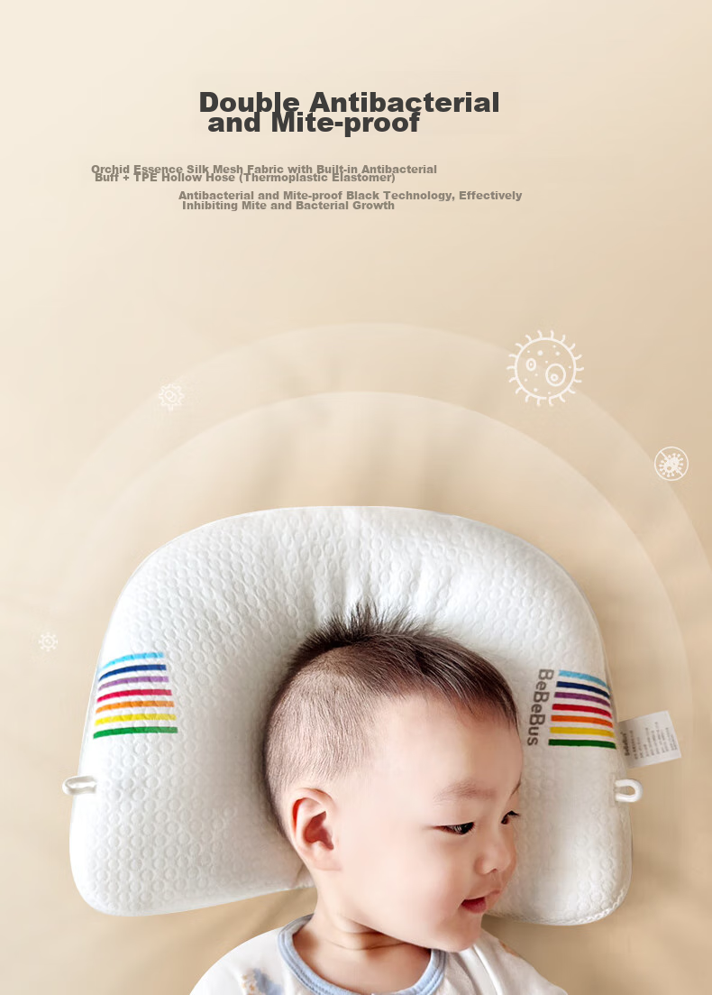Bebebus Infant Shaping Pillow for 0-6 Months, Round Head Correction, Baby Pillow for 0-1 Year Old, Shaping Pillow, Breathable And Antibacterial Model 15