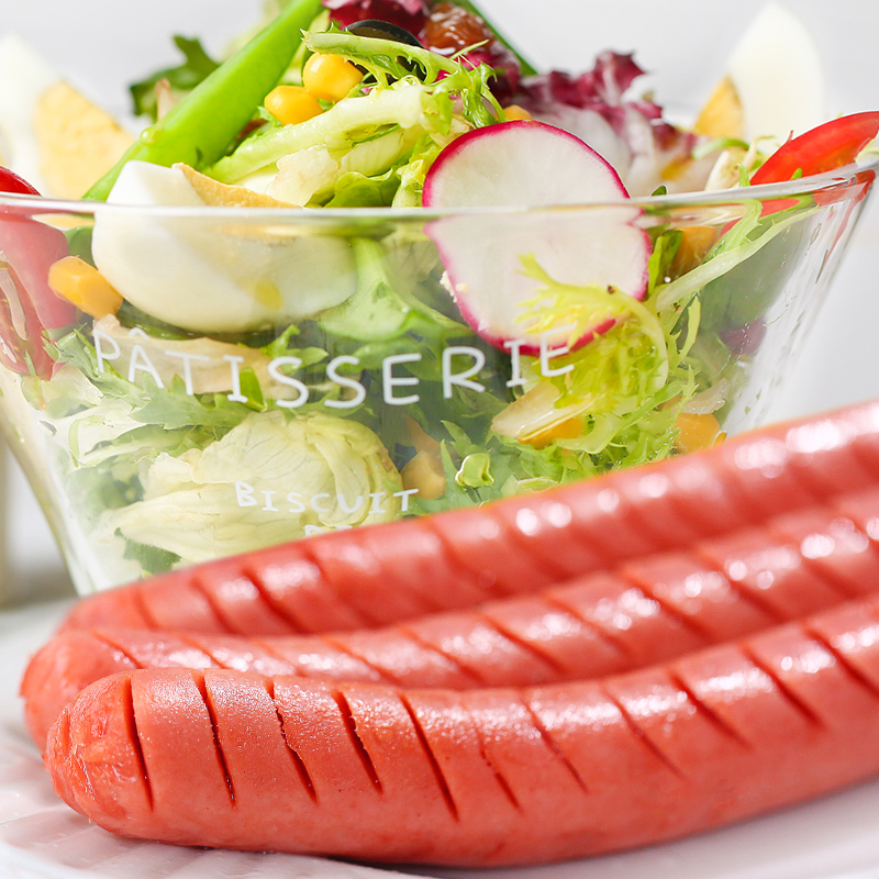 金锣火腿肠出游款健食力低脂香肠30g*10支露营烧烤肠