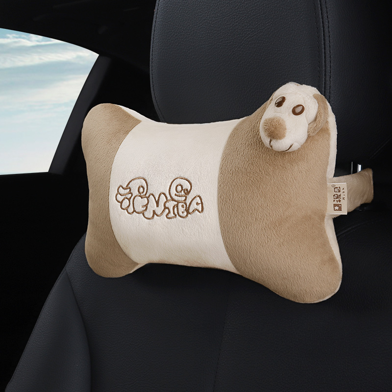 ICAROOM Car Headrest Neck Pillow, Hollow Cotton Car Cushion, Cartoon Car Bone Pillow NB-103KT