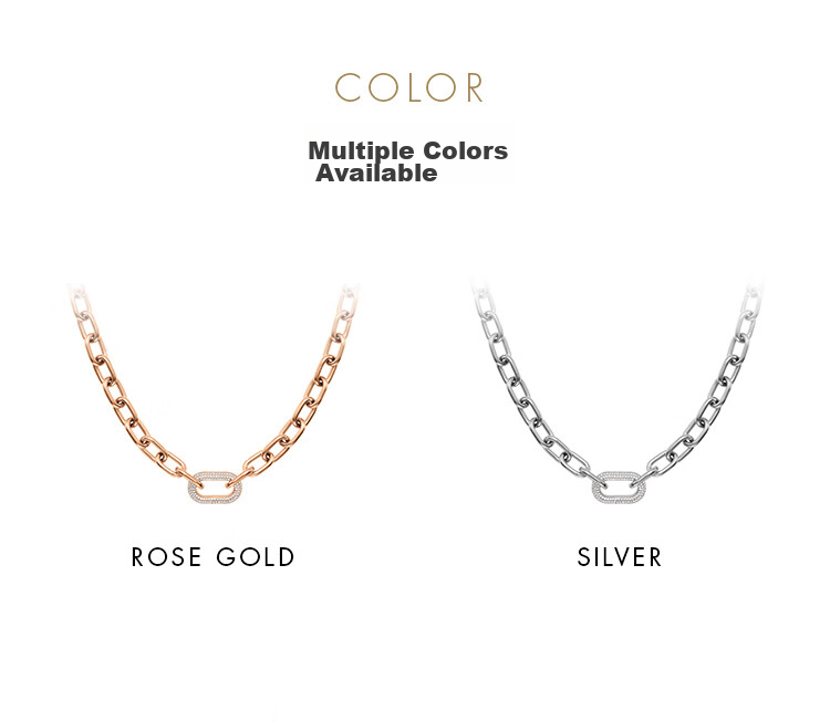 DanielWellington DW Necklace for Women, Starry Rose Gold Shining Zirconium Collarbone Chain DW571 Birthday Gift for Girls 12