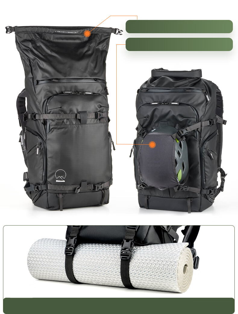 Shimoda Photography Bag, Professional Outdoor Camera Bag, Lightweight Travel DSLR Bag, Tenmoku Tadashita Yidong Action X50v2 Medium-Sized DSLR Inner Liner Set, Army Green, 520-140 8
