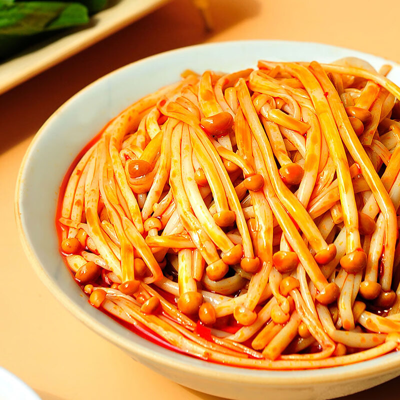 金大州 香辣红油金针菇 35g*20 休闲办公室零食素食小吃下饭菜
