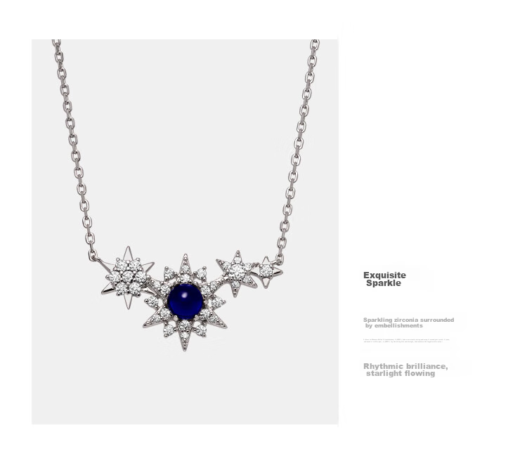 EMPORIO ARMANI Women's Necklace, Starry Silver Necklace, Birthday Gift for Girlfriend, EG3600040 4